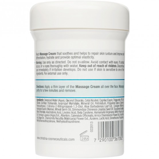 Масажний крем для всіх типів шкіри Christina Massage Cream, 250 мл 3