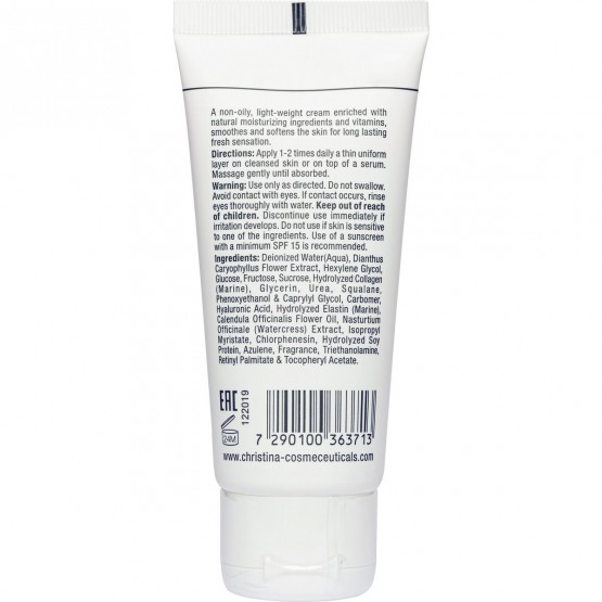 Зволожуючий крем для жирної шкіри Christina Elastin Collagen Placental Enzyme Moisture Cream with Vitamins A, E & HA 2