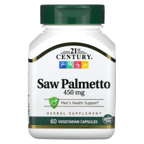 Со Пальметто стандартизований екстракт 21st Century (Saw Palmetto) 60 капсул