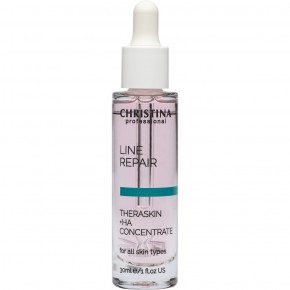 Зволожуючі краплі з гіалуроновою кислотою Тераскін для всіх типів шкіри Christina Line Repair Theraskin + HA, 30 мл